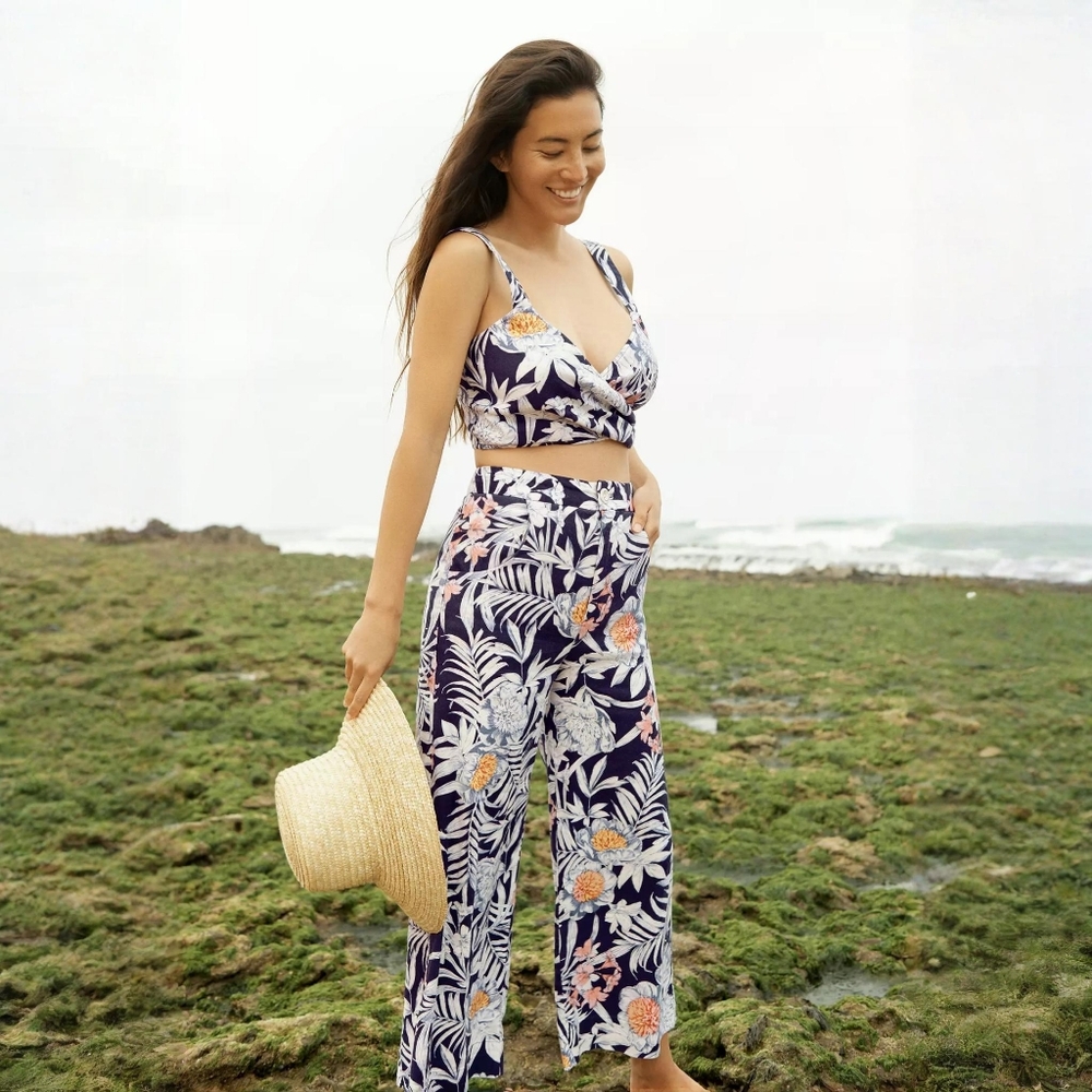 NWT Anthropologie Maeve Bromeliad Pant Set